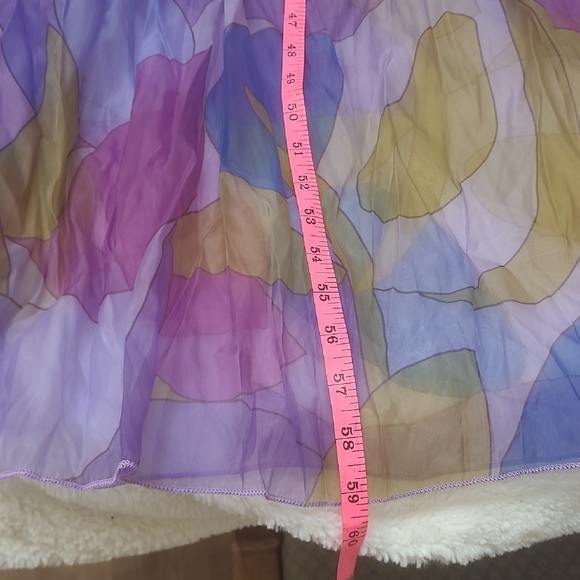 Elegant SHEER Multicolor Maxi Dress - Picture 2 of 13